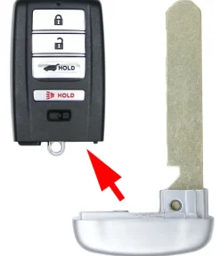 Acura Smart Remote Emergency Insert Key PN: 35118-TY2-A00 by Car & Truck Remotes