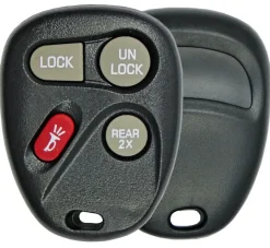 4 Button Buick, Cadillac, Chevy, Pontiac, Saturn Remote Keyfob Replacement case by Car & Truck Remotes