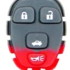 4 Button Buick, Cadillac, Chevy, Pontiac, Saturn Remote Replacement Rubber Pad by Car & Truck Remotes