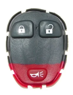 3 Button Buick, Chevy, Pontiac, Saturn Minivan Remote Replacement Button Pad by Car & Truck Remotes