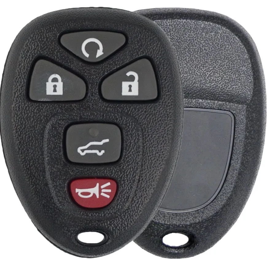 5 Button Cadillac, Chevy, Pontiac, Saturn Remote Replacement case 25839476 by Car & Truck Remotes