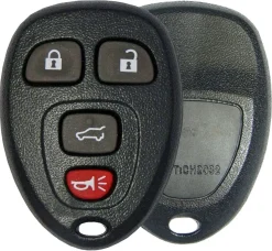 4 Button GM Remote Replacement Case w/ Hatch by Car & Truck Remotes