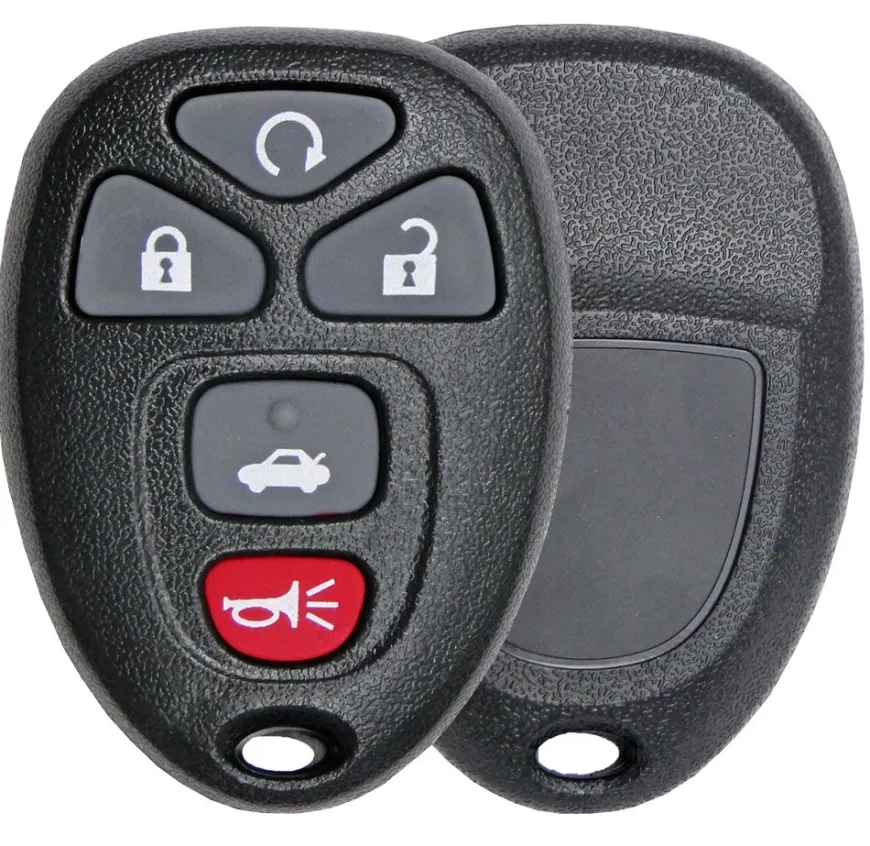 5 Button GM Remote Replacement Case PN: 22733524 by Car & Truck Remotes
