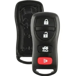 4 button Nissan and Infiniti replacement case/shell with rubber pad by Car & Truck Remotes
