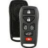 6 button Nissan Quest remote replacement shell with rubber buttons by Car & Truck Remotes