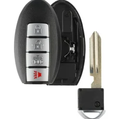 4 button Nissan Smart Remote Replacement Case KR5S180144014 with Trunk by Car & Truck Remotes