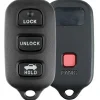 4 Button Toyota Camry, Matrix, Vibe Remote Replacement Case Shell by Car & Truck Remotes