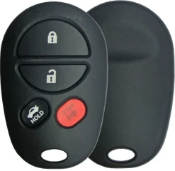4 Button Toyota Round Remote Replacement Shell with Trunk by Car & Truck Remotes