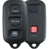 4 Button Toyota 4Runner, Sequoia Remote Replacement Case Shell by Car & Truck Remotes