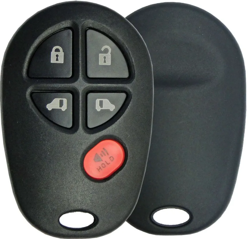 5 Button Toyota Sienna Remote Replacement Shell by Car & Truck Remotes