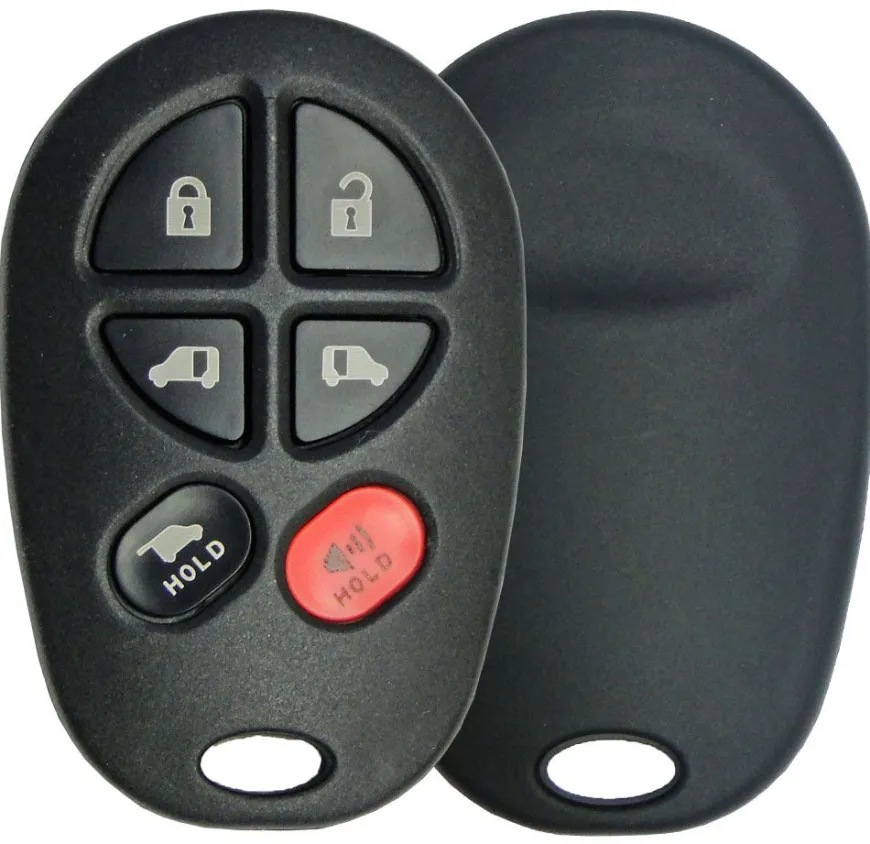 6 Button Toyota Sienna Remote Replacement Shell by Car & Truck Remotes
