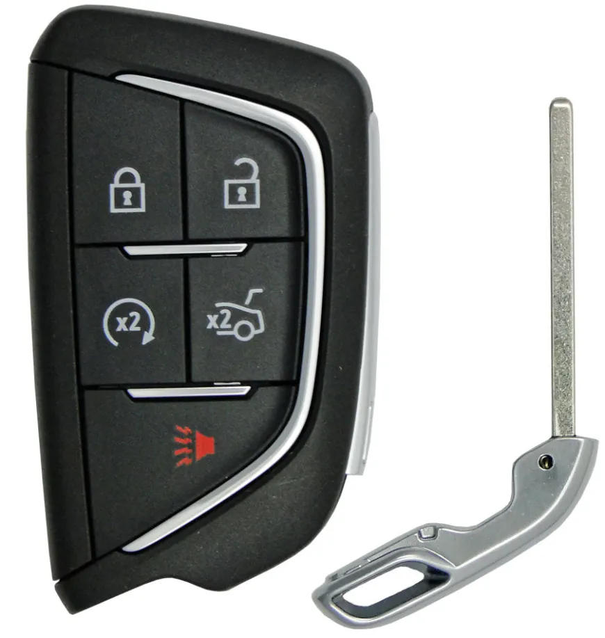 Cadillac Chevrolet Emergency Insert key for smart remotes +2020 by Car & Truck Remotes