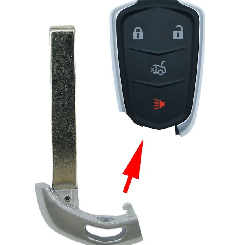 Cadillac Emergency Insert key for smart remotes HU100 by Car & Truck Remotes