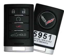 2018 Chevrolet Corvette Remote Key Fob w/ Trunk & Remote Start
