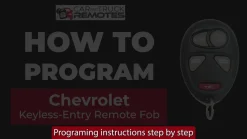 2002 Chevrolet Venture Remote Key Fob w/ 1 Power Side & Panic