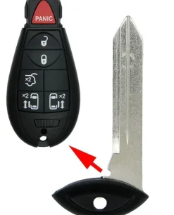 Chrysler Jeep Dodge fobik remote emergency insert key Y171, BY171P, 68029829AB by Car & Truck Remotes