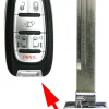 Chrysler Pacifica Smart Remote Emergency Insert Key by Car & Truck Remotes