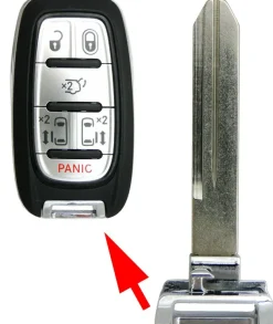 Chrysler Pacifica Smart Remote Emergency Insert Key by Car & Truck Remotes