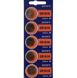 CR1616 - Keyless Entry Remote Key Fob Battery - 5 pack