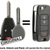 2014 Dodge Avenger Flip Remote Key Fob by Car & Truck Remotes