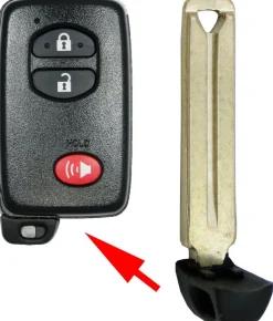 Emergency Double-Sided Insert Blade for Toyota Smart Remotes HYQ14ACX by Car & Truck Remotes