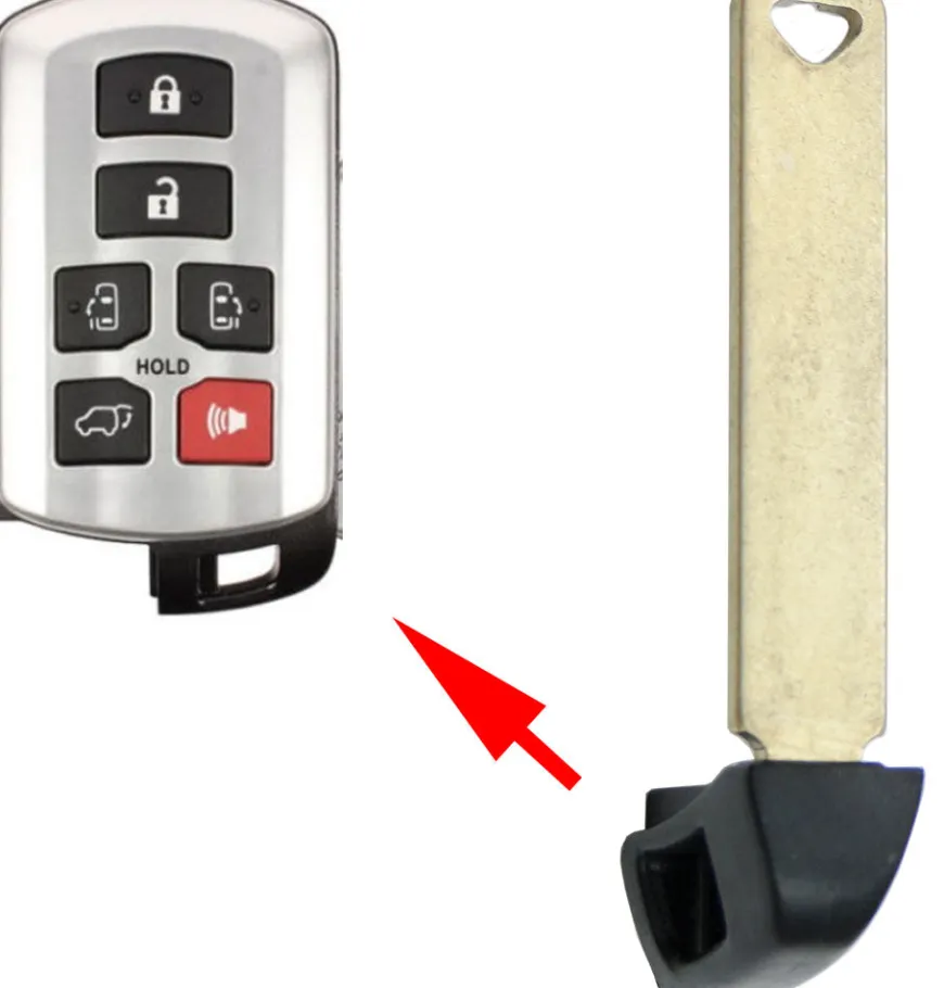 Emergency Insert Key for Toyota Sienna Smart Remote 69515-08020 by Car & Truck Remotes