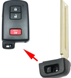 Emergency Single-Sided Insert Key for Toyota Smart Remotes HYQ14FBA by Car & Truck Remotes