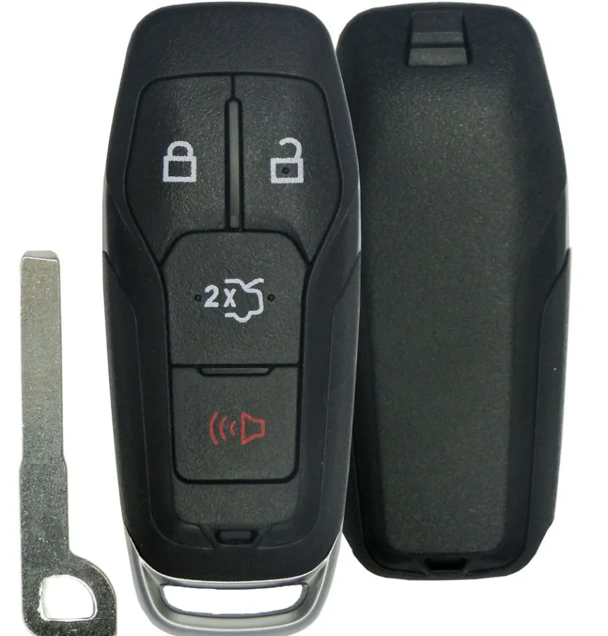 FORD 4 Button Smart Remote Replacement Shell by Car & Truck Remotes