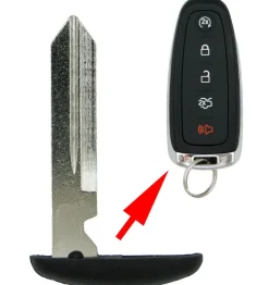 Ford Paddle Remote Emergency Key blade same as 164-R8041 by Car & Truck Remotes
