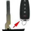 Ford Paddle Smart Remote Emergency Key Blade same as 164-R8022 by Car & Truck Remotes