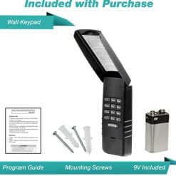 Garage Door Opener Keypad for Liftmaster 877LM - Matte Black Shell