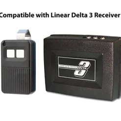 Garage Door Opener Remote for Linear Delta 3 DNT00017A (2-Channel)