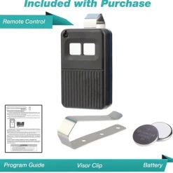 Garage Door Opener Remote for Linear Delta 3 DNT00017A (2-Channel)