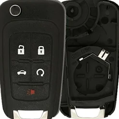 GM 5 Button Flip Remote Replacement Shell by Car & Truck Remotes