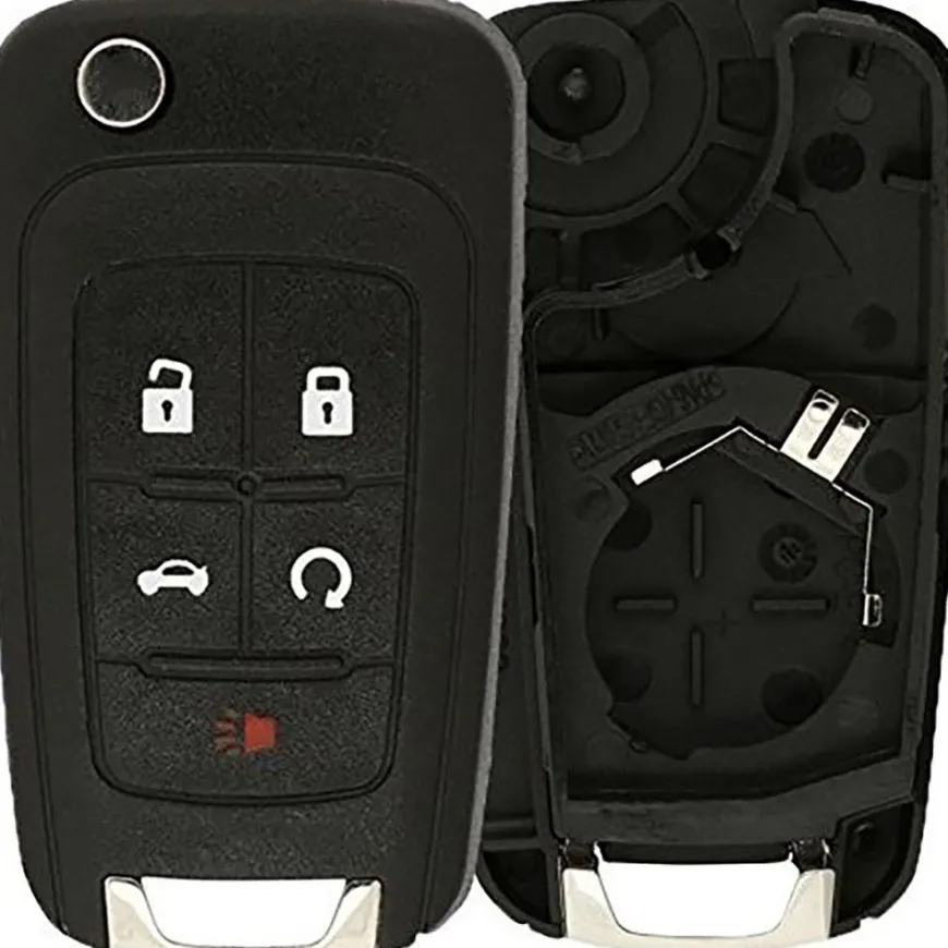 GM 5 Button Flip Remote Replacement Shell by Car & Truck Remotes