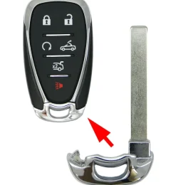 GM Chevrolet Emergency Insert Key PN: 13589533 , 13590048 by Car & Truck Remotes