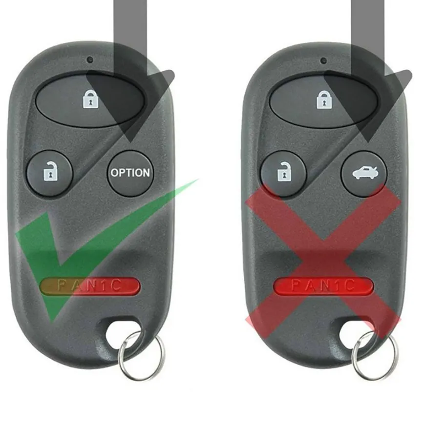 2001 Honda Accord Remote Key Fob w/ Option by Car & Truck Remotes
