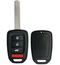 HONDA 4 button SUV Replacement remote case with blank key by Car & Truck Remotes