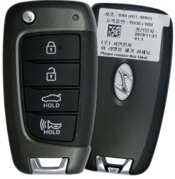 2019 Hyundai Sonata Remote Key Fob