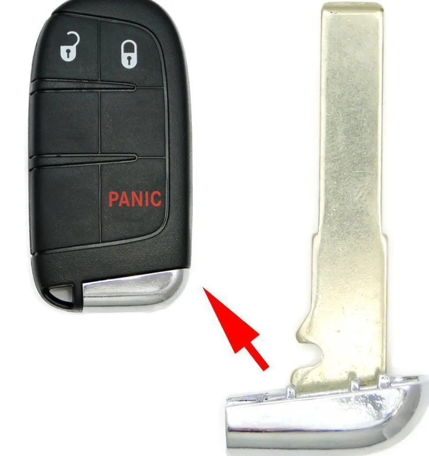 Jeep Fiat RAM Smart Remote Emergency Insert Key SIP22 by Car & Truck Remotes