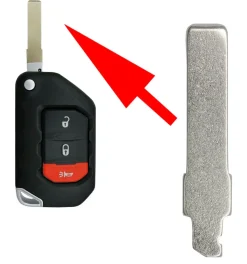 Jeep Flip Remote Replacement Blade SIP22 by Car & Truck Remotes