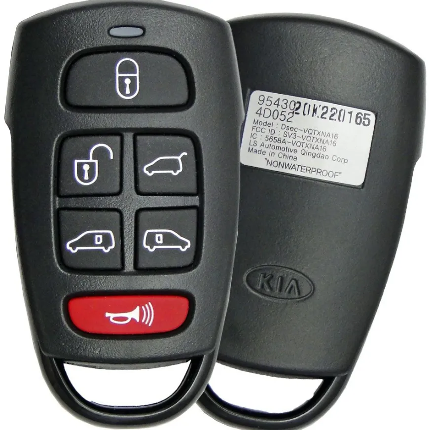 2011 Kia Sedona Remote Key Fob w/ Power Side Doors