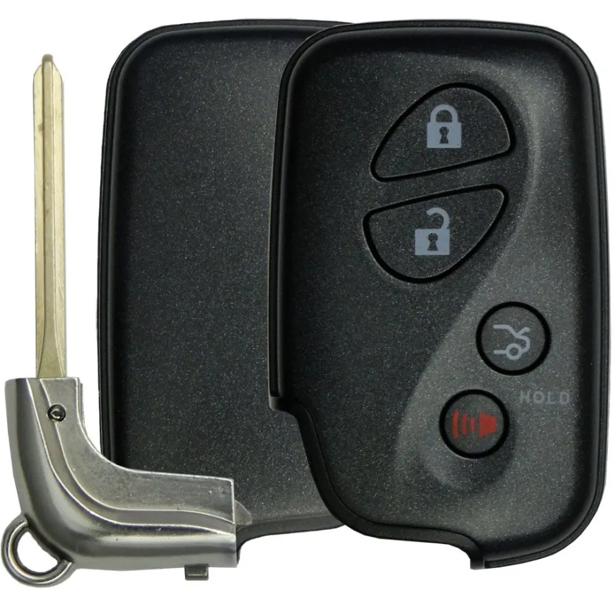 Lexus Smart Remote Replacement Shell with Trunk - 4 buttons by Car & Truck Remotes