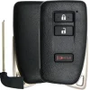 Lexus Smart Remote Replacement Shell with Emergency Key - 3 buttons by Car & Truck Remotes