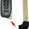 Lexus Emergency Insert Key Single-Sided PN: 69515-30380 by Car & Truck Remotes