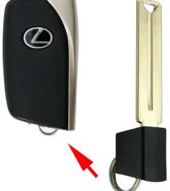 Lexus Emergency Insert Key Single-Sided PN: 69515-50290 by Car & Truck Remotes