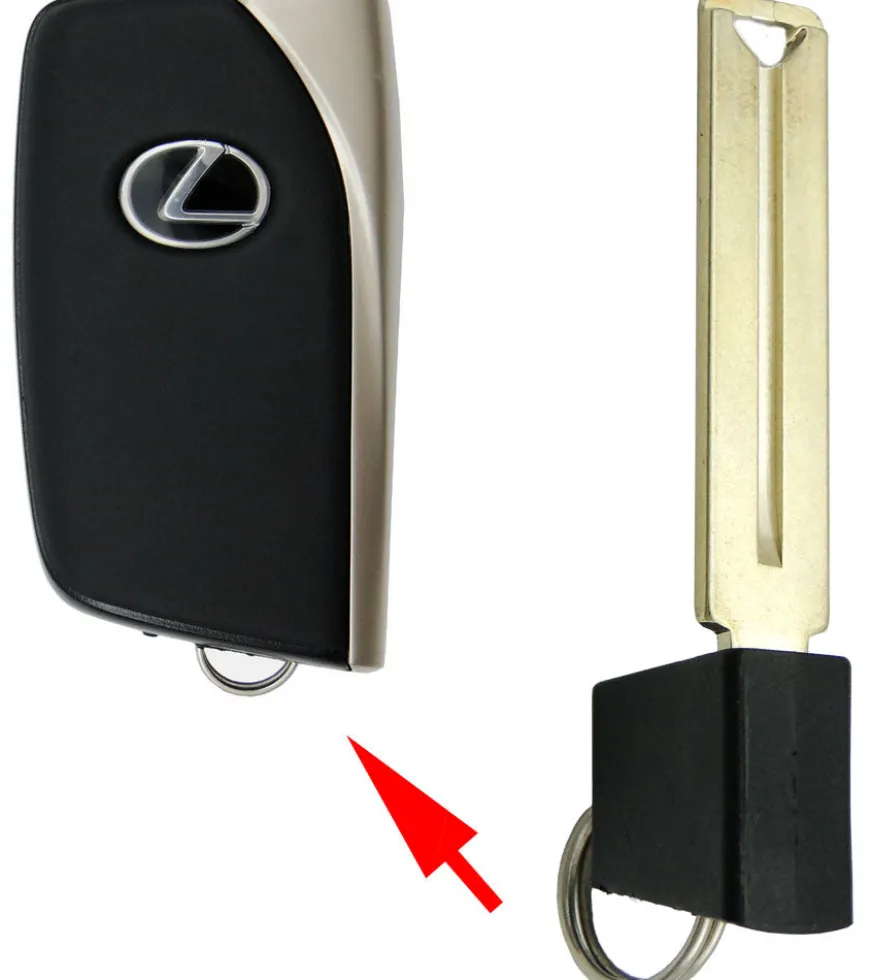 Lexus Emergency Insert Key Single-Sided PN: 69515-50290 by Car & Truck Remotes
