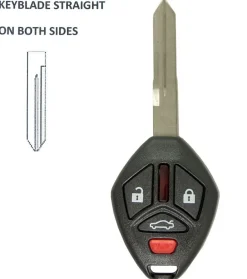 2007 Mitsubishi Eclipse Remote Key Fob (straight blade) by Car & Truck Remotes