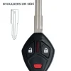 2007 Mitsubishi Endeavor Remote Key Fob (shoulder blade) by Car & Truck Remotes