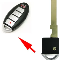Nissan GT-R GTR Emergency Insert key for smart remotes KEY00-GTR00 by Car & Truck Remotes